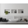 Mexen X-Wall-R recessed shelf with flange 30 x 20 cm, white - 1920302010
