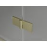 Mexen Mist-H T left hinged shower enclosure 105 x 110 cm, transparent, brushed gold - 8A5T-105-110-55-00-L