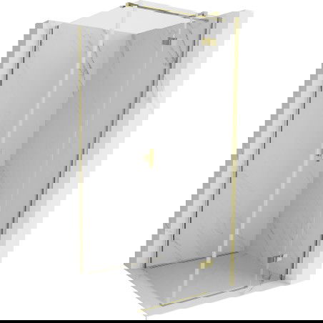 Mexen Mist-H T Right Pivot Door Shower Enclosure 120 x 120 cm, Transparent, Gold - 8A5T-120-120-50-00-P