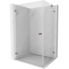Mexen Lunar-B Hinged Shower Enclosure Left 75 x 70 cm, Transparent, Rose Gold - 832-075-070-60-00-L