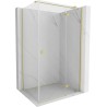 Mexen Mist-H T right-hand hinged shower cabin 90 x 70 cm, transparent, brushed gold - 8A5T-090-070-55-00-P