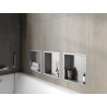 Mexen X-Wall-R recessed shelf with flange 30 x 30 cm, inox - 1910303010
