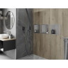 Mexen X-Wall-R recessed shelf with flange 30 x 30 cm, inox - 1910303010