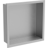 Mexen X-Wall-R recessed shelf with flange 30 x 30 cm, inox - 1910303010