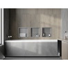 Mexen X-Wall-R recessed shelf with flange 30 x 30 cm, inox - 1910303010