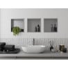 Mexen X-Wall-R niche shelf with flange 30 x 30 cm, inox - 1910303010