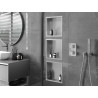 Mexen X-Wall-R recessed shelf with flange 30 x 30 cm, inox - 1910303010