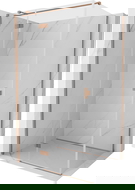 Mexen Mist-H T hinged shower cabin left 85 x 75 cm, transparent, brushed copper - 8A5T-085-075-65-00-L