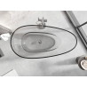 Mexen Glass freestanding transparent bathtub 170 x 85 cm, clear, chrome drain plug - 58061708508