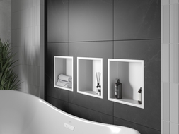 Mexen X-Wall-R recessed shelf with flange 30 x 30 cm, white - 1920303010