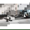 Mexen Glass Black Freestanding Transparent Bathtub 160 x 80 cm, Chrome Plug - 58061608013