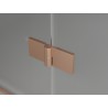 Mexen Mist-H T pivot shower cabin left 100 x 75 cm, transparent, brushed copper - 8A5T-100-075-65-00-L