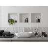 Mexen X-Wall-R recessed shelf with flange 30 x 30 cm, white - 1920303010