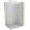 Mexen Mist-H T right-hinged shower cabin 105 x 95 cm, transparent, brushed gold - 8A5T-105-095-55-00-P