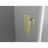 Mexen Mist H T shower enclosure right hinge 110 x 110 cm, transparent, brushed gold - 8A5T-110-110-55-00-P