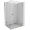 Mexen Lunar-B right-hinged shower enclosure 100 x 90 cm, transparent, rose gold - 832-100-090-60-00-P