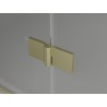 Mexen Mist-H T right hinged shower cabin 115 x 110 cm, transparent, brushed gold - 8A5T-115-110-55-00-P