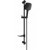 Mexen DF17 sliding shower set, Black - 785174582-70