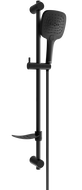 Mexen DF17 sliding shower set, Black - 785174582-70