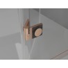 Mexen Mist-H T right hinged shower enclosure 95 x 70 cm, transparent, brushed copper - 8A5T-095-070-65-00-P
