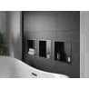 Mexen X-Wall-R recessed shelf with flange 30 x 30 cm, black - 1970303010