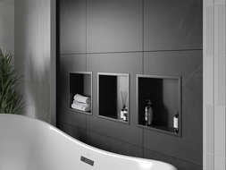 Mexen X-Wall-R shower niche with flange 30 x 30 cm, Black - 1970303010