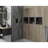 Mexen X-Wall-R recessed shelf with flange 30 x 30 cm, black - 1970303010