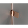 Mexen Lunar-B left hinged shower cabin 95 x 80 cm, transparent, brushed copper - 832-095-080-65-00-L