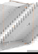 Mexen Mist-H T right door shower cabin 100 x 80 cm, transparent, brushed copper - 8A5T-100-080-65-00-P