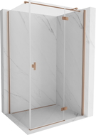 Mexen Mist-H T right-hinged shower cabin 105 x 80 cm, transparent, brushed copper - 8A5T-105-080-65-00-P