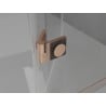 Mexen Mist H T Left Hinged Shower Enclosure 120 x 95 cm, Transparent, Brushed Copper - 8A5T-120-095-65-00-L