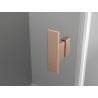 Mexen Mist H T Left Hinged Shower Enclosure 120 x 95 cm, Transparent, Brushed Copper - 8A5T-120-095-65-00-L