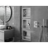 Mexen X-Wall-R niche shelf with flange and shelf 30 x 30 cm, inox - 1910303010S