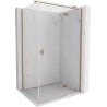 Mexen Mist H T shower cabin right-hinged 115 x 85 cm, transparent, brushed copper - 8A5T-115-085-65-00-P
