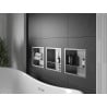 Mexen X-Wall-R recessed shelf with flange and shelf 30 x 30 cm, inox - 1910303010S