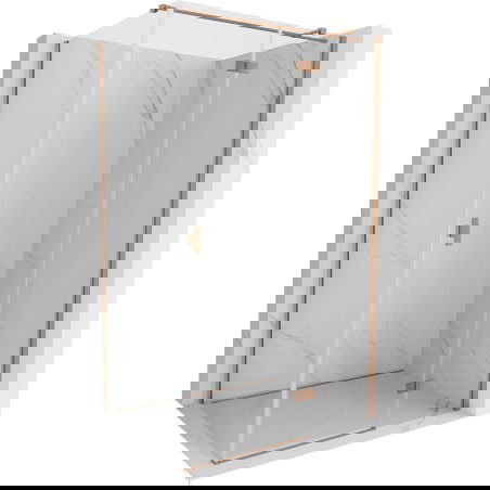 Mexen Mist H T shower enclosure right hinge 110 x 90 cm, transparent, brushed copper - 8A5T-110-090-65-00-P