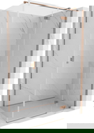 Mexen Mist-H T Right Hinged Shower Enclosure 110 x 90 cm, Transparent, Brushed Copper - 8A5T-110-090-65-00-P