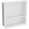 Mexen X-Wall-R shower niche with flange and shelf 30 x 30 cm, White - 1920303010S