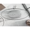 Mexen Vea freestanding transparent bathtub 180 x 80 cm, clear, chrome plug - 58091808008