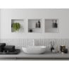 Mexen X-Wall-R recessed shelf with flange and shelf 30 x 30 cm, white - 1920303010S
