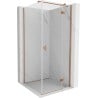 Mexen Mist-H T right-handed shower cabin 95 x 95 cm, transparent, brushed copper - 8A5T-095-095-65-00-P
