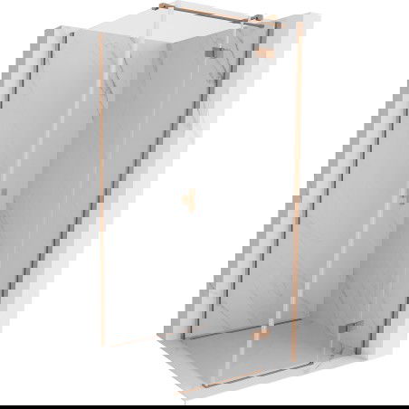 Mexen Mist-H T right hinged shower cabin 120 x 120 cm, transparent, brushed copper - 8A5T-120-120-65-00-P