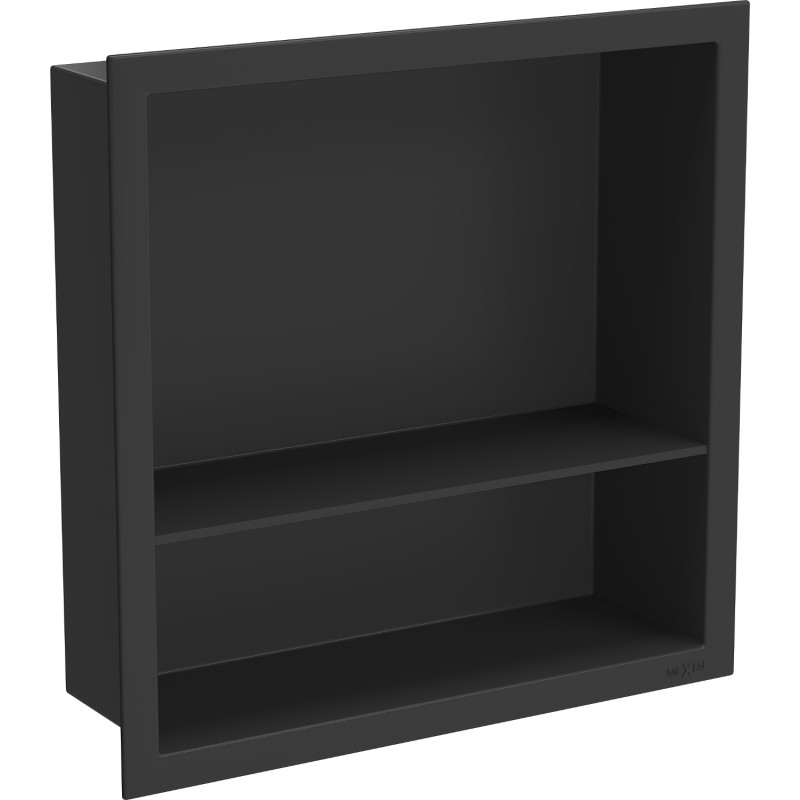 Mexen X-Wall-R recessed shelf with flange and shelf 30 x 30 cm, black - 1970303010S