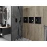 Mexen X-Wall-R niche shelf with flange and 30 x 30 cm shelf, black - 1970303010S