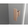 Mexen Mist-H T left hinged shower enclosure 95 x 120 cm, transparent, brushed copper - 8A5T-095-120-65-00-L