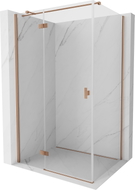 Mexen Mist-H T left hinged shower enclosure 95 x 120 cm, transparent, brushed copper - 8A5T-095-120-65-00-L