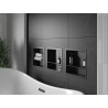 Mexen X-Wall-R niche shelf with flange and 30 x 30 cm shelf, black - 1970303010S
