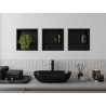 Mexen X-Wall-R niche shelf with flange and 30 x 30 cm shelf, black - 1970303010S
