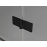 Mexen Mist H T shower enclosure hinged left 70 x 80 cm, transparent, black - 8A5T-070-080-70-00-L