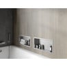 Mexen X-Wall-R shower niche with flange 45 x 20 cm, inox - 1910452010
